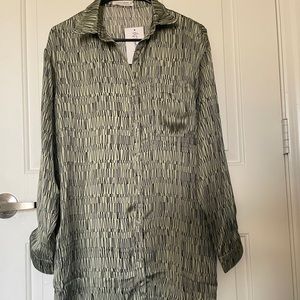 NEW WITH TAGS. 12th tribe satin dress.